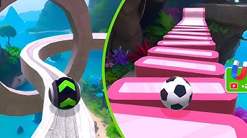 Sky Rolling Ball 3d Gameplay SpeedRun Level 258