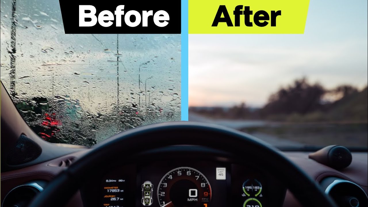 Applying Rain X to Windshield #diy #rainx #autocare 