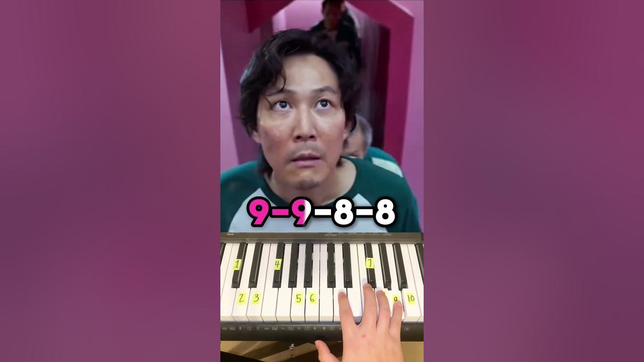 How To Play The Blue Danube Waltz from Squid Game on Piano #shorts