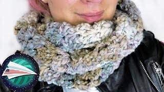 Cuddly Scarf in Net Pattern | Super Easy Beginners Knitting | Learning to Knit