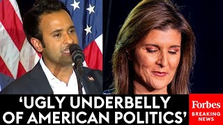 BREAKING NEWS: Vivek Ramaswamy Slams Nikki Haley At New Hampshire Rally After Trump Primary Victory