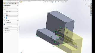 SOLIDWORKS BEGINNERS TUTORIAL 1  creating simple sketch shapes and using the extrude tool.