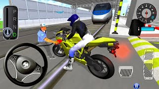 Orange Brand New Bike Vs Bullet Train 3d Driving Class android game play video || Car Game#cargame​​ screenshot 3