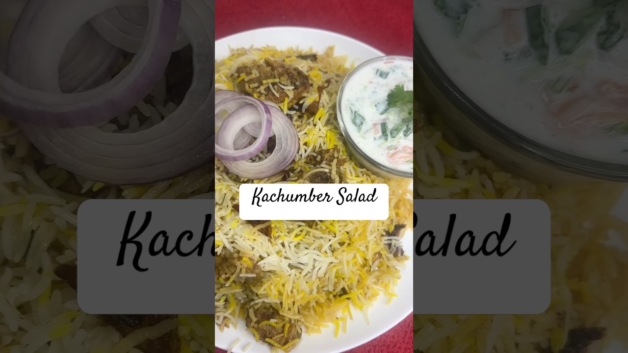 Fresh & Crunchy Kachumber Salad | Perfect Side for Biryani & Curry | Healthy Recipe”