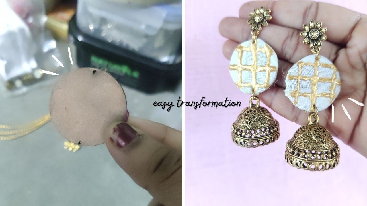 Fabric Jhumka Making for Beginners | Trending Handmade Jewelry
