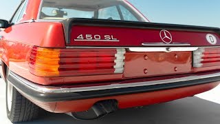 1979 Mercedes-Benz 450SL r107 in Brilliant Red Metallic