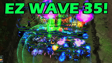 Insane Dynamic Strategy Easily Reaches Wave 35! Squad TD SC2