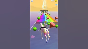 Fat 2 Fit! Unicorn Challenge🍏🍏🍕👸🦄 All levels gameplay Lvls 1-2 Android games #shorts