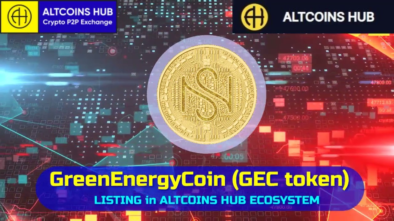 GEC token, listing in ALTCOINS HUB ECOSYSTEM