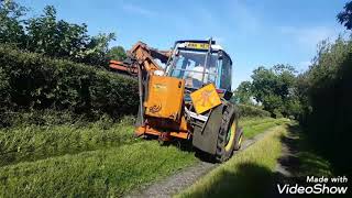 Ford 6710 Hedgcutting with Simion Hydro cut