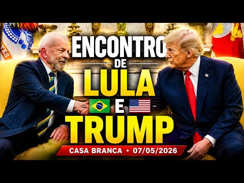 Video Ao vivo: Encontro Trump e Lula - Lula realiza Coletiva de Imprensa - EUA 07/05/2026