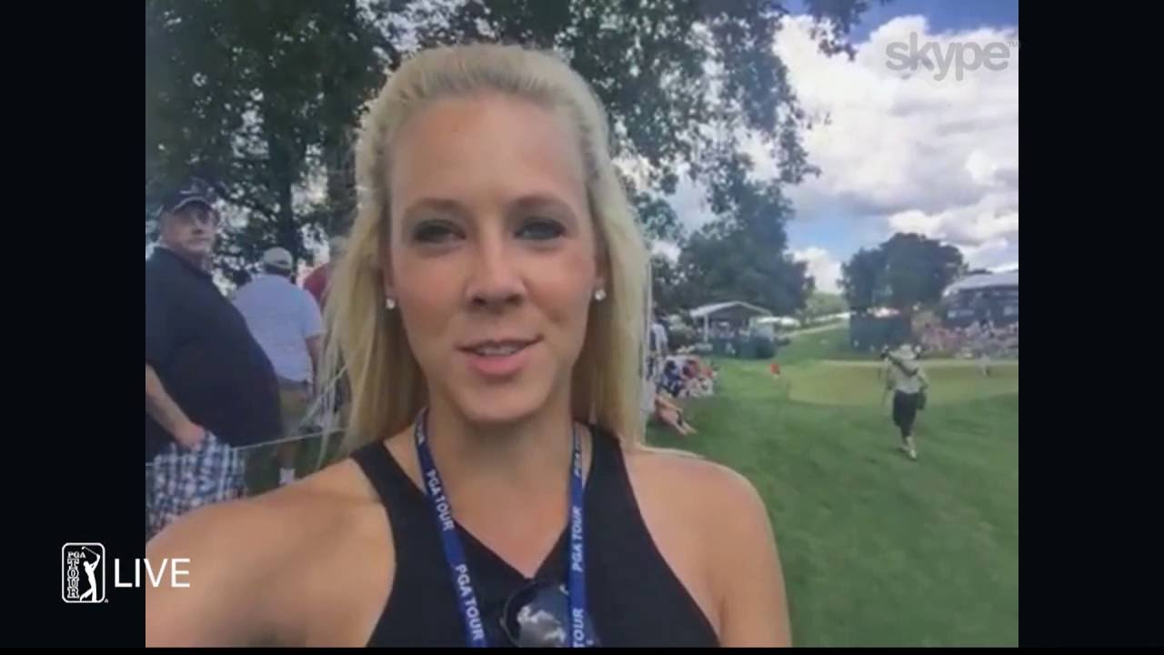 Teryn Schaefer inside the ropes for Jim Furyk's magical 58