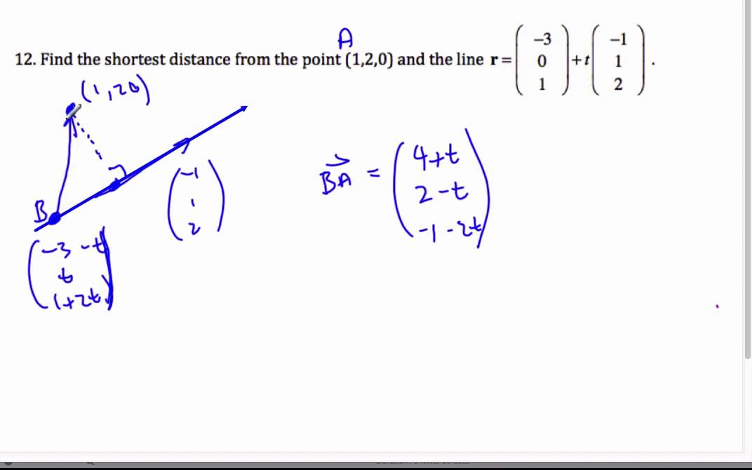ib-hl-math-point-to-line-shortest-distance-youtube