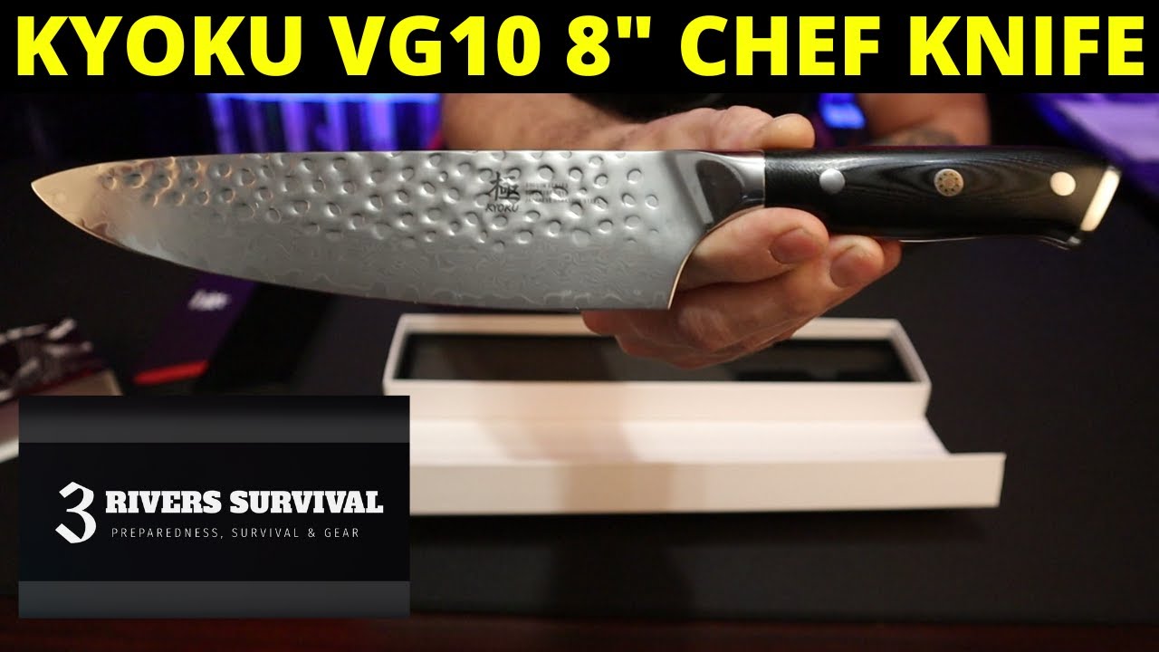 Поварской нож KYOKU серии Shogun длиной 8 дюймов, японский сердечник из стали VG10, кованый дамас...