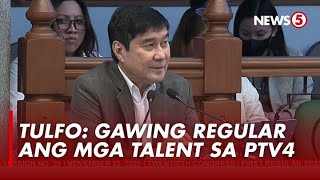 Sen. Raffy Tulfo, Umapela Na Gawing Regular Ang Talents Ng Ptv4