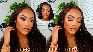 I TRIED THIS VIRAL SOFT GLAM LOOK || START TO FINISH FULL GLAM MAKEUP TUTORIAL #beginnerfriendly screenshot 1