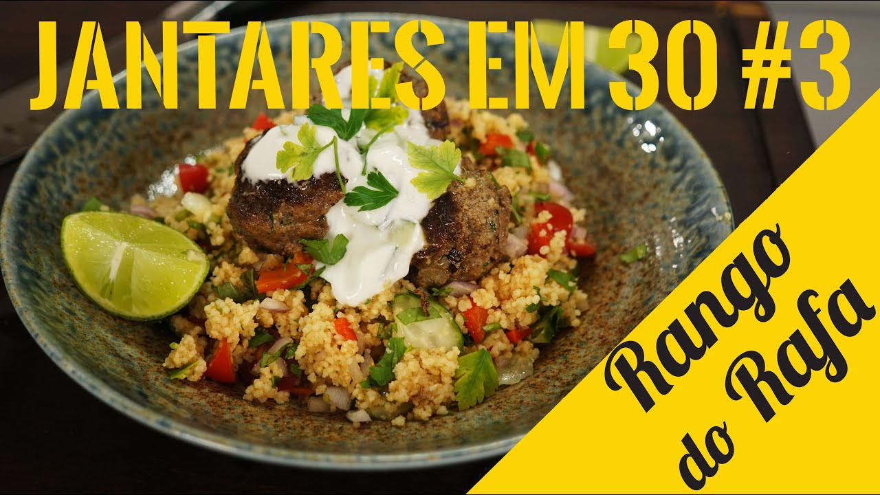 ALMONDEGAS DE KAFTA COM COUSCOUS MARROQUINO RANGO DO RAFA