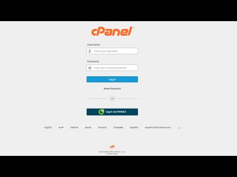 How to login into my cPanel - Control Panel
