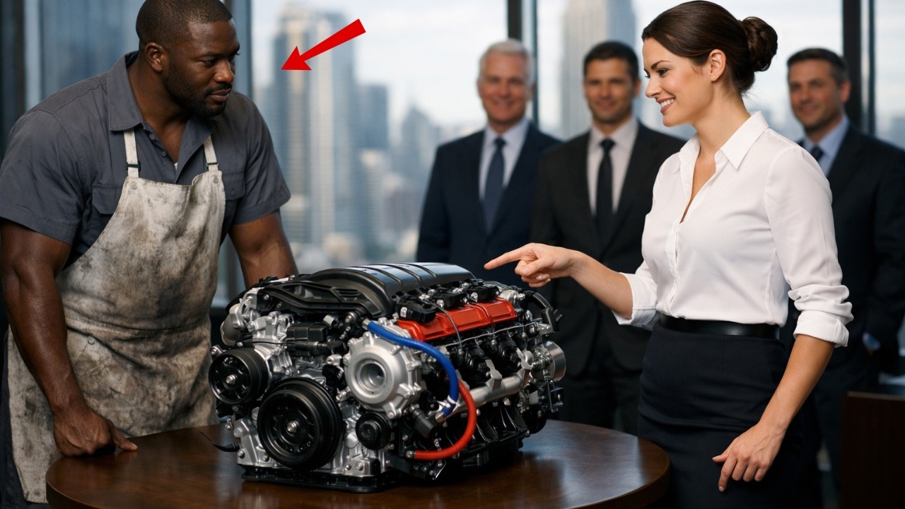 Une PDG s’est moquée d’un mécanicien noir : « Répare ce moteur et je t’épouserai » — Et il l’a fait.