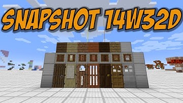 Minecraft 1.8: Snapshot 14w32d - Doors for ALL wood types!