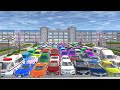 ALL RAINBOW COLOUR SUPER CARS COLLECTION 😱 AT SCHOOL GATE|SAKURA SCHOOL SIMULATOR #video 