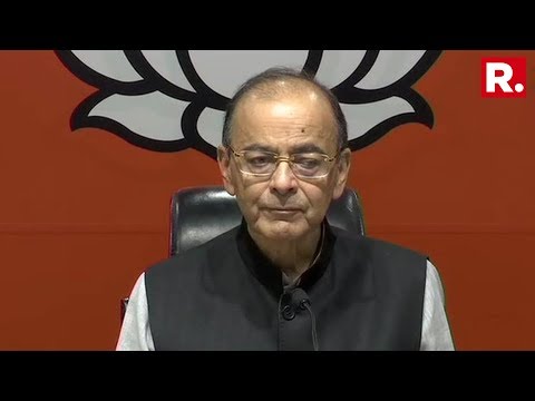 Finance Minister Arun Jaitley Issues News Briefing On Congress' Minimum Income Guarantee Scheme