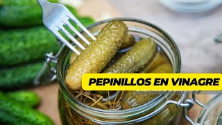 Cmo Hacer  Pepinillos En Vinagre Receta Fcil  encurtidos  recetas