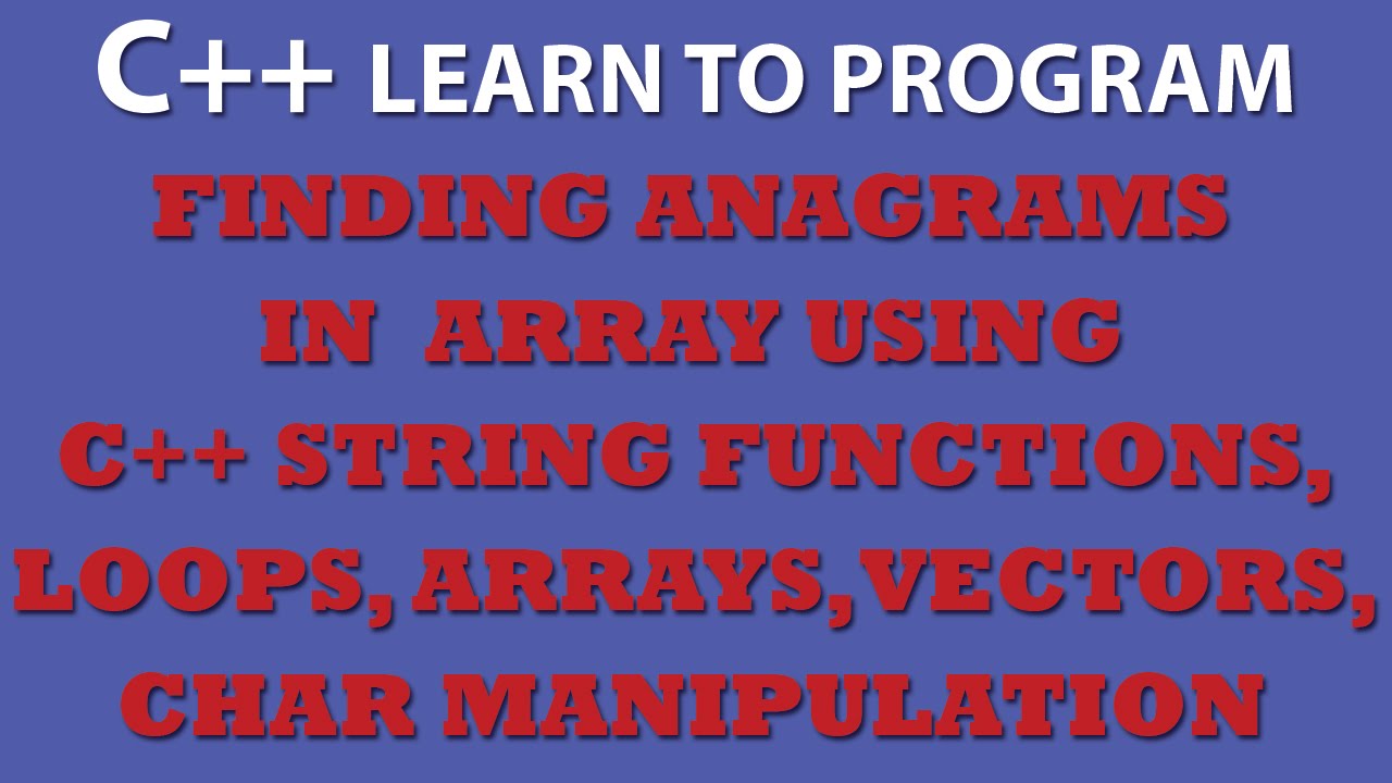 Anagram Code In Java