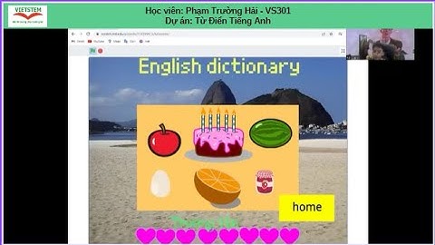 Từ Điển Tiếng Anh - Phạm Trường Hải - Lớp Lập trình Scratch VS301
