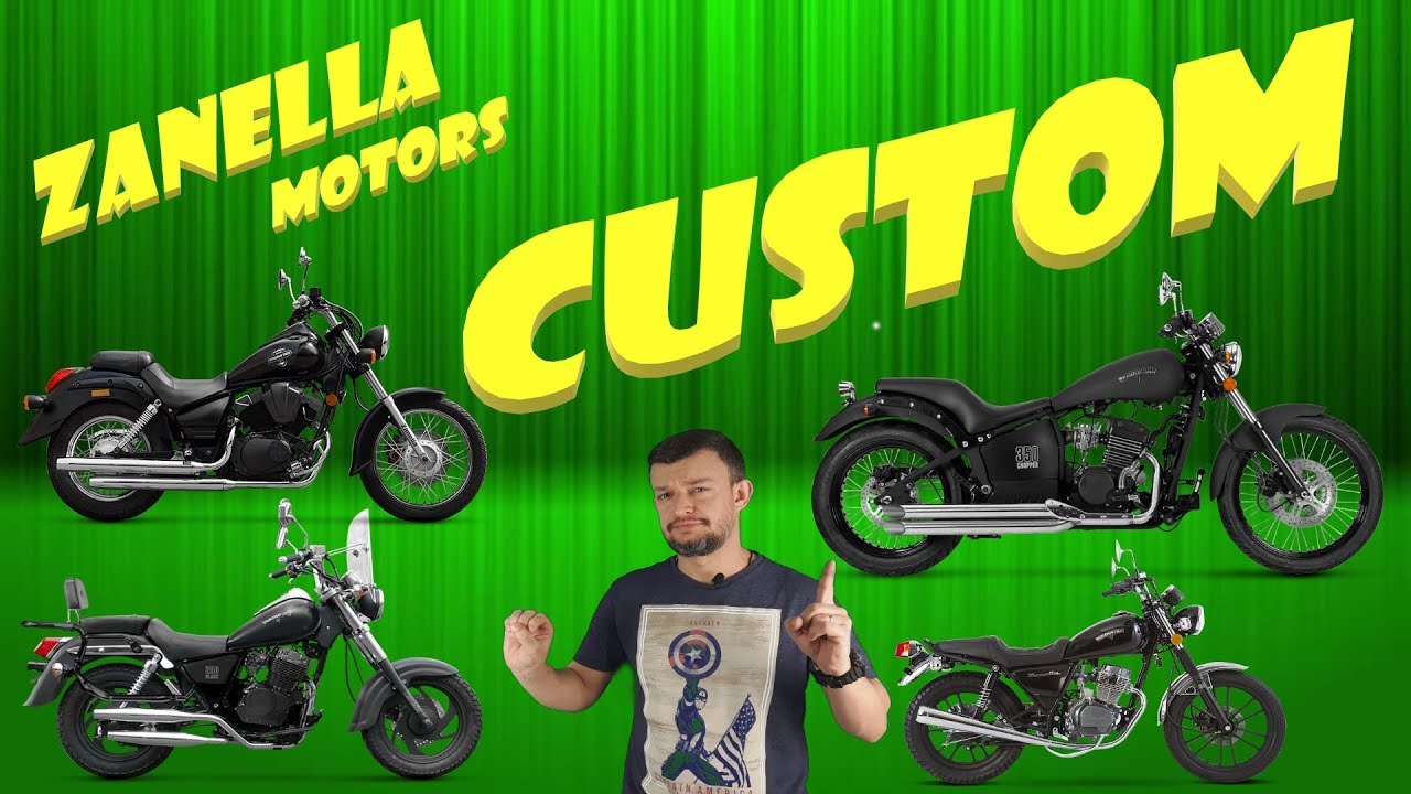 zanella motos Custom 150, 250 e 350 cc. - YouTube