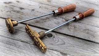 Branding Iron With Brass Casting Branding Iron With Brass Casting