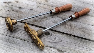 Branding Iron With Brass Casting