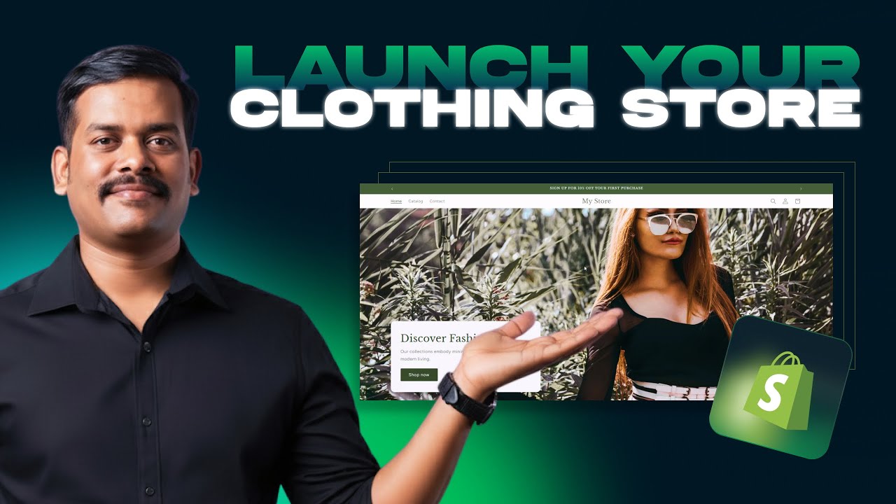 Как создать сайт бренда одежды на платформе Shopify | Учебное пособие по электронной коммерции на...