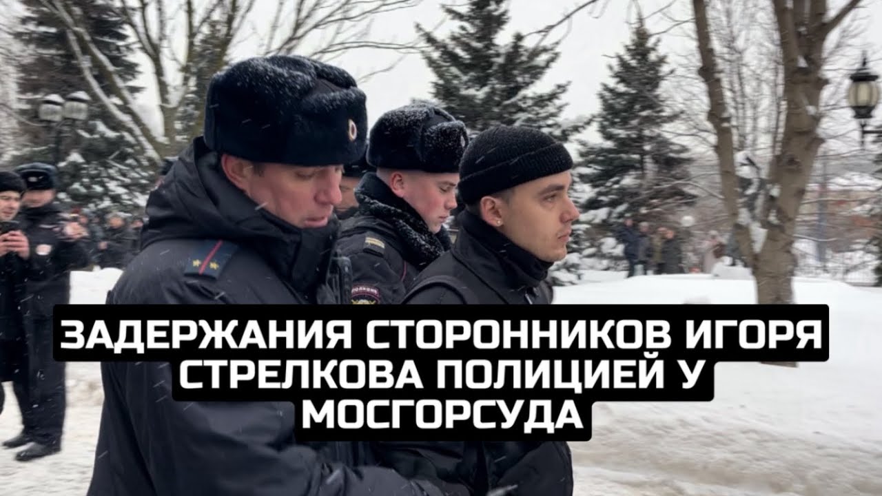 Задержания сторонников Игоря Стрелкова полицией у Мосгорсуда