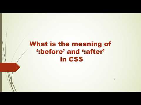 Learning To Use The :after And :before Pseudo-Elements In CSS