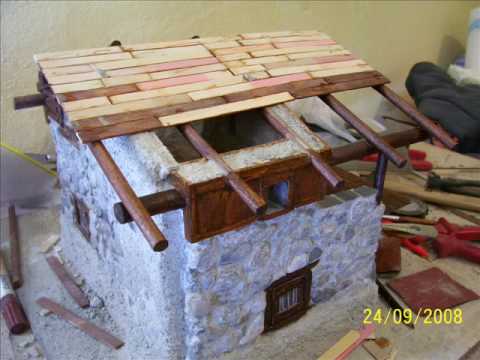 Costruzione di una baita in miniatura parte 7 youtube Come costruire una casa in miniatura