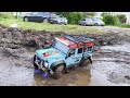 Exciting offroad on MJX H8H #miniature #offroad #mud #rc #rchobby #rcmodel #defender #monster #rccar