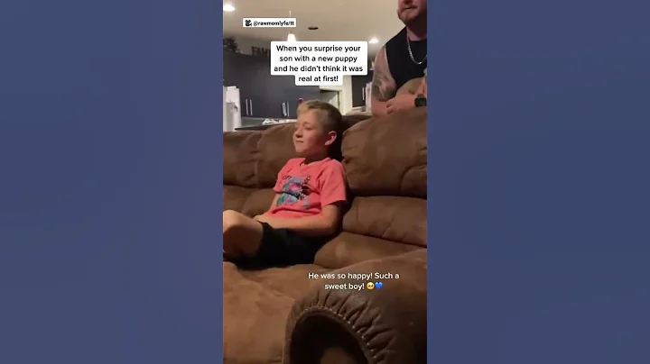 Boy gets so surprised by new puppy that he doesn’t think it’s real ❤️❤️ - DayDayNews