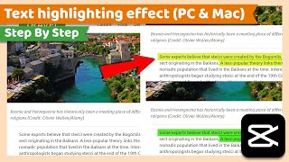 Text Highlighting Effect | CapCut PC Tutorial screenshot 3