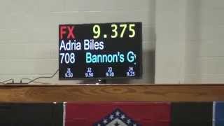 Adria Biles Floor Routine at 2014 Regionals