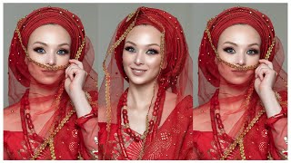 POWER OF MAKEUP🔥| I TRANSFORMED MY FRIEND INTO A YORUBA BRIDE | NIGERIAN WEDDING GELE AND MAKEUP