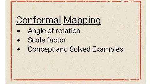 Conformal Mapping #complexanalysis #trb  #cese #conformal mapping #angle of rotation #scale factor