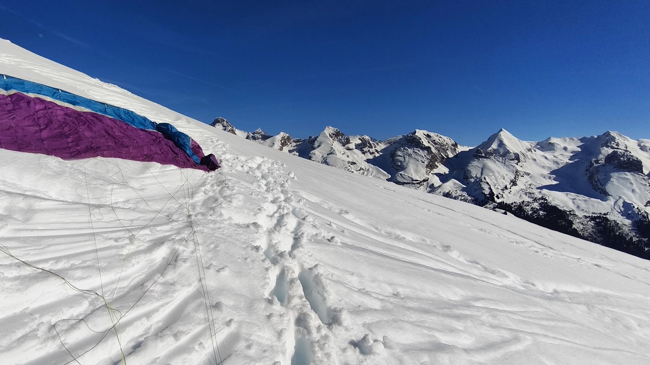 Parapente  GRAND BORNAND  ARAVIS   Robert QUICOT   vol 2 du 26 Février 2026