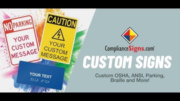 Build Your Own Custom Safety Signs and Labels with ComplianceSigns.com