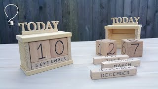 Wooden Perpetual Calendar - How Does it Work ?