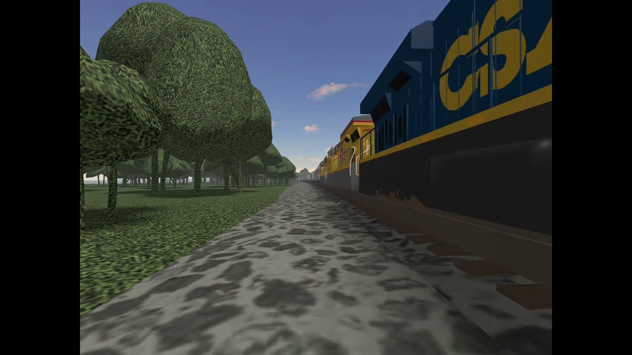 Rare CSX YN3 ES44AH! Union Pacific Grain Train With CSX Fake 3044 Paint Scheme Trailing!