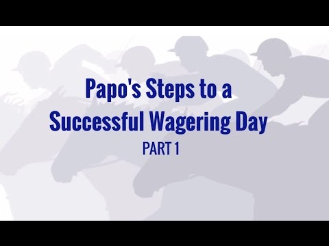 Papo's Steps to Successful Wagering Day - Part 1 (from AmWager & Nelson Clemmens))