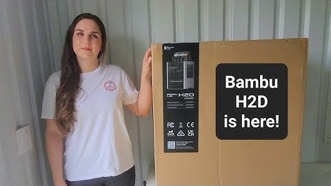 BAMBU H2D 3D PRINTER WITH AMS - Unbox and setup this 90# with me!