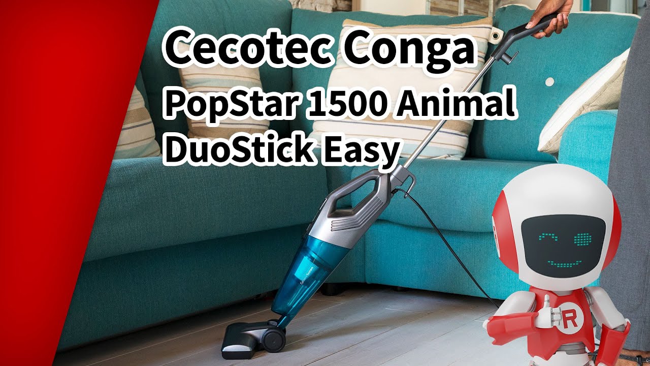 Cecotec Conga PopStar 1500 Animal Duo - stick vacuum cleaner with 2-years  guarantee 