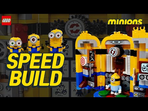 레고 75551 미니언즈 케빈 밥 스튜어트 언박싱 스피드빌드(귀염 뽀작) lego minions Brick-built Minions and their Lair speed build